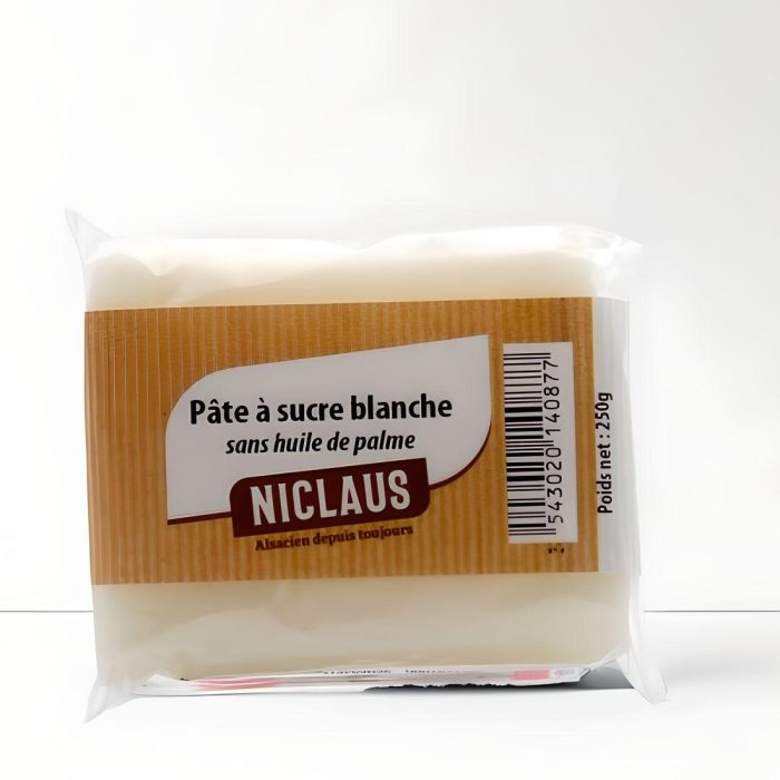 Pâte à sucre blanc neige