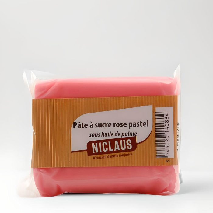 Pâte à sucre rose pastel