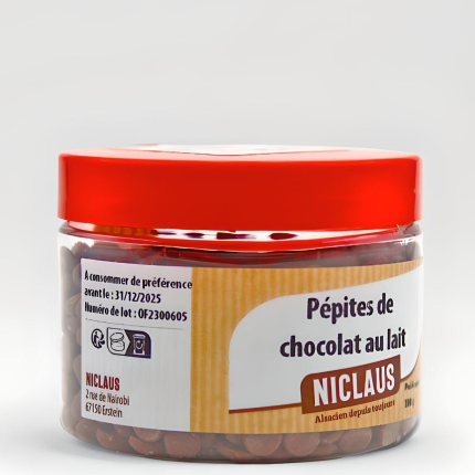 pépites chocolat au lait